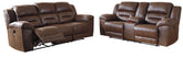 J&M Furniture - Ashley Furniture - Stoneland Power Reclining Sofa and Loveseat - Power Reclining Sofa and Loveseat - 39904U2